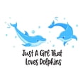 thumbnail image 2 of Bubbles Just A Girl That Loves Dolphins Wave Ocean Beash Flowers Surfing Life Looks Better In The Ocean Shark Sea Great White Boat Dolphin Whale Decorating Wall Decal Sticker - Size: 10 In X 7 In, 2 of 5