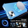 thumbnail image 4 of ELEHOLD Case for iPhone 15 Plus, Shockproof Magnetic Matte Case with Wireless Charging Support,Blue, 4 of 6