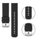 thumbnail image 4 of Tencloud Band Compatible Con Garmin Approach S40 / Venu Sq Correas De Silicona Lavables Pulseras Deportivas Para Reloj Inteligente Venu Sq (Negro), 4 of 4