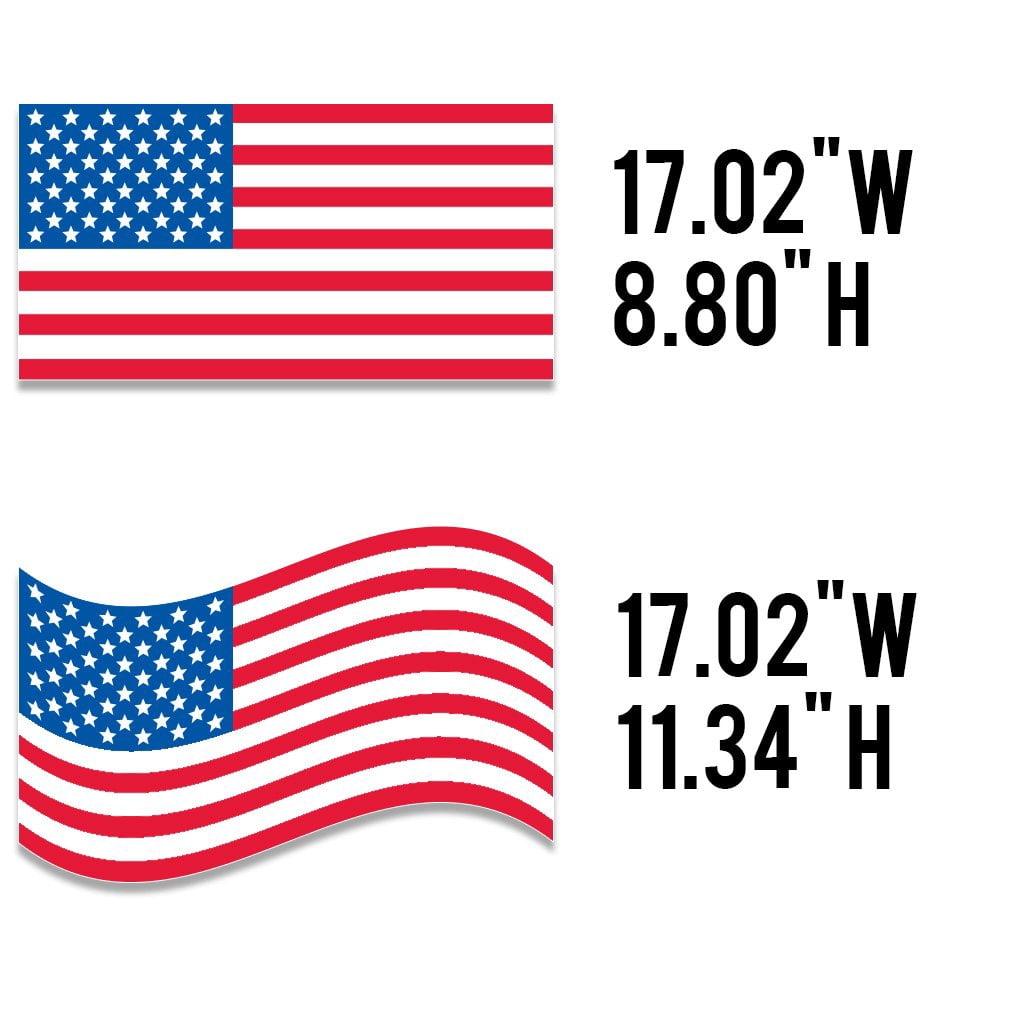Fourth of July - Flag Pathway Markers - Corrugated Plastic Flags - Patriotic Yard Decorations - 18 Count