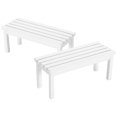thumbnail image 2 of 2pcs Doll House Bench Miniature Bench Mini Park Garden Patio Unpainted Armrest Bench, 2 of 8
