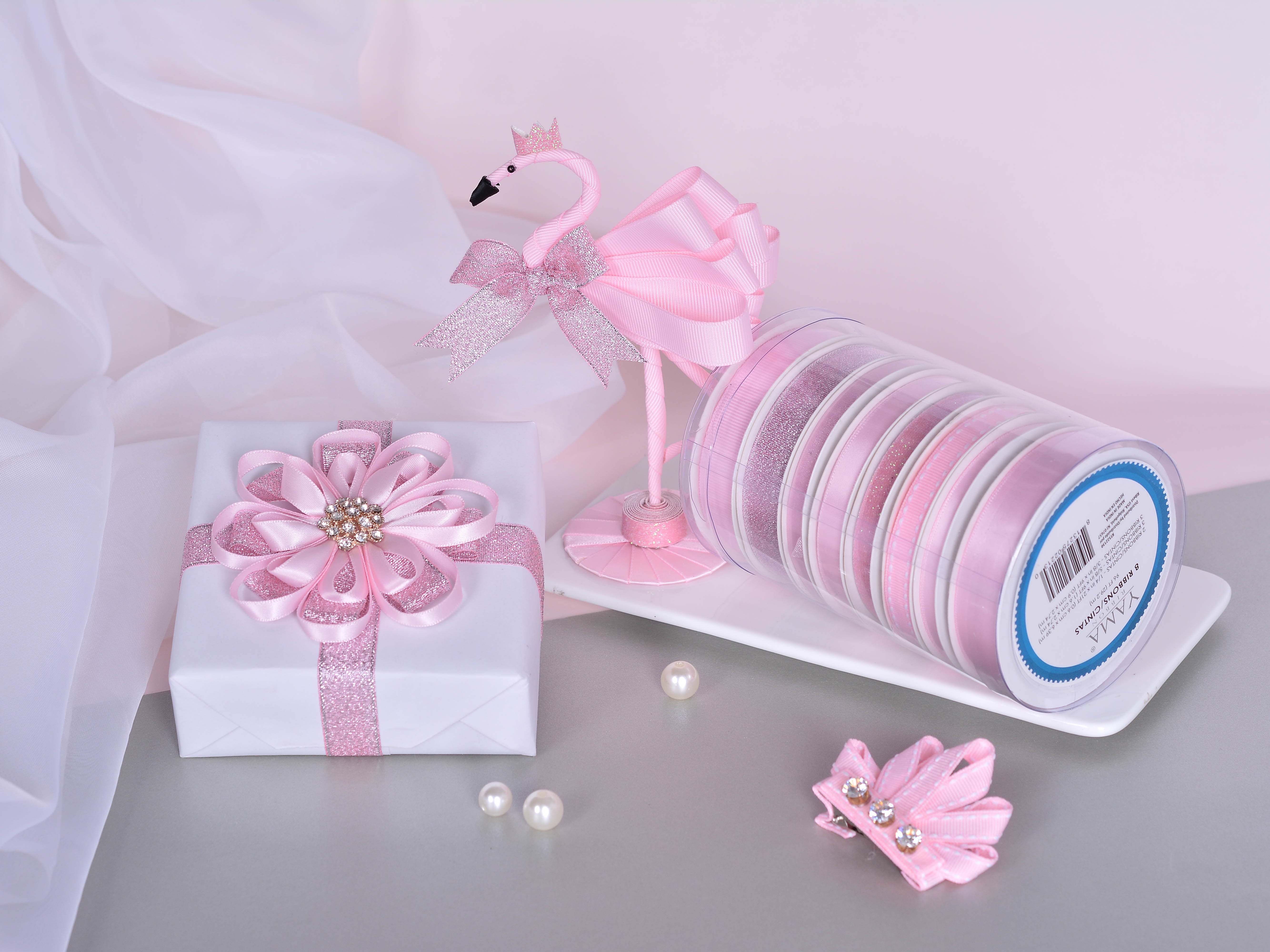 Yama Ribbon, Pink Ribbon Tower, 8 Unique Ribbons, 96 feet