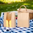 thumbnail image 3 of Bolsas de papel para pan, bolsa de pan de papel Kraft con ventana para galletas, golosinas de pan, 3 of 7