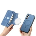thumbnail image 2 of for Samsung Galaxy A14 5G Zipper Wallet Case, 2-in-1 Magnetic Wallet Case Phone Cover, Card Slots Holder PU Leather Case TPU Bumper Shockproof Anti-Drop Cover for Galaxy A14 5G, Blue, 2 of 11