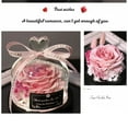 thumbnail image 5 of FTCBJJA Preserved Real Rose in Beautiful Creative Heart Design Glass Dome, Everlasting Pink Roses Gift, 5 of 5