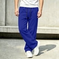 thumbnail image 6 of Big Boys Drawstring Sweatpants Solid Color Elastic Waist Sportswear Pants with Side Pocket for Daily Casual Wear, 6 of 7