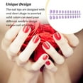thumbnail image 2 of VONKY Art Delicate Removable Artificial Tips Extension Fingernails Fashion Wraps Manicure Tools Decoration for Girls Type 18, 2 of 6