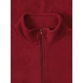 thumbnail image 3 of Ma Croix Mens Brushed Micro Fleece Full Zip Up Enclosure Outdoors Sweater Jacket, 3 of 6