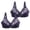 Dark Blue, variant on 2-PACK Women Lifting Full Coverage Underwire Lace Bras Plus Size Unlined Breathable Bra for Heavy Breast Red 100D