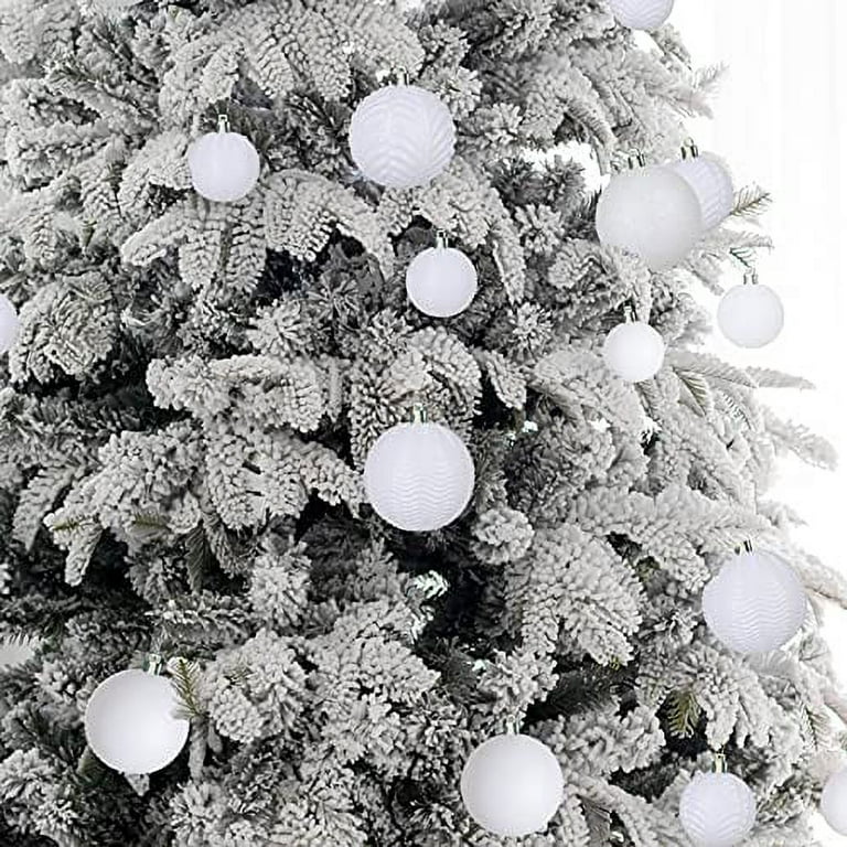 1.57 Black Christmas Ball Ornaments 36 Pcs Small Shatterproof Christmas  Tree Decorations Xmas Tree Small Christmas Ornaments Balls with Hanging  Loop