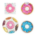 thumbnail image 2 of KALLORY Paper Donut Birthday Party Decorations Pink 9 Inch Plates 52Pcs, 2 of 11
