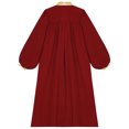 thumbnail image 4 of Mufeng Children Choir Robe for Church Pulpit Robe and Pastor Boys Girls Graduation Gown School Dress Up Uniform Burgundy 8, 4 of 5