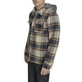 thumbnail image 2 of Men's Levi's® Plaid Fleece Hooded Shirt Jacket Color: Red Gold Plaid Size: XXL, 2 of 4