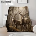thumbnail image 6 of Deer Forest Autumn Wildlife Throw Blanket, 6 of 9