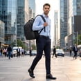 thumbnail image 2 of Laptop Backpack,19 Inch Multi-Compartment Waterproof Lightweight Bag for Men Women | Travel Essentials Bag | Large capacity Commute Daypack,Gray, 2 of 7