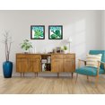 thumbnail image 1 of Gango Home Decor Modern Palm Fronds I & II; Two 12x12in Art Prints in Black Frames, 1 of 6