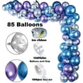 thumbnail image 3 of Outer Space Balloon Garland Kit, 109 pcs Outer Space Party Decorations with Happy Birthday Galaxy Rocket Astronaut Moon Star Foil Balloons for Space Themed Birthday Party Supplies, 3 of 7