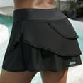thumbnail image 6 of Swim Skirts Women Split Swimsuit Skirt Built In Swim Shorts High Waist Bathing Suit Bottoms For Women Sports Yoga Shorts Skirt Swimbottom, 6 of 9