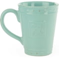 thumbnail image 4 of Signature Housewares 4 Piece Sorrento Collection Stoneware Dinnerware Set, Aqua Blue, 4 of 4
