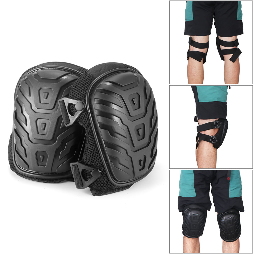 Details about   VViViD Heavy-Duty Gel Cushioned Double Strapped Knee Pad Set Industrial Grade 