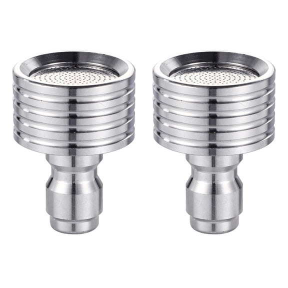 2Pcs Pressure Washer Nozzle Tips with 1/4inch Quick Connection Metal Power Washer Nozzles Accessories for Car Cleaning