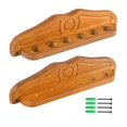 thumbnail image 4 of Billard Pool Rack Porte-queue Bois Billard Snooker Rod Rack Table De Billard Support De Rangement Mural Pour Salle De Jeux Clubs De Sport Joueurs Yellow, 4 of 7