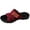 Wine, variant on OOOUM Mesh Slide Sandals For Women Comfortable Cushioned Soft Platform Sandals Breathable Casual Summer Beach Flats Coffee US:9