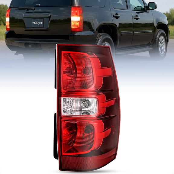 Nilight Taillight Assembly Compatible With 2007 2008 2009 2010 2011 2012 2013 2014 Chevy Chevrolet Tahoe Suburban Tail Lights Rear Lamps Replacement Passenger Side Red