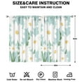 thumbnail image 2 of White Daisies with a Blue Background Curtains-blackout Curtains Bedroom Decor Living Room Darkening Grommet Window Drapes 2 Panels Set 41"x63", 2 of 2