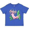 thumbnail image 3 of Inktastic Axolotl Unicorn with Rainbow Tail, Bubbles and Seaweed. Boys or Girls Toddler T-Shirt, 3 of 5