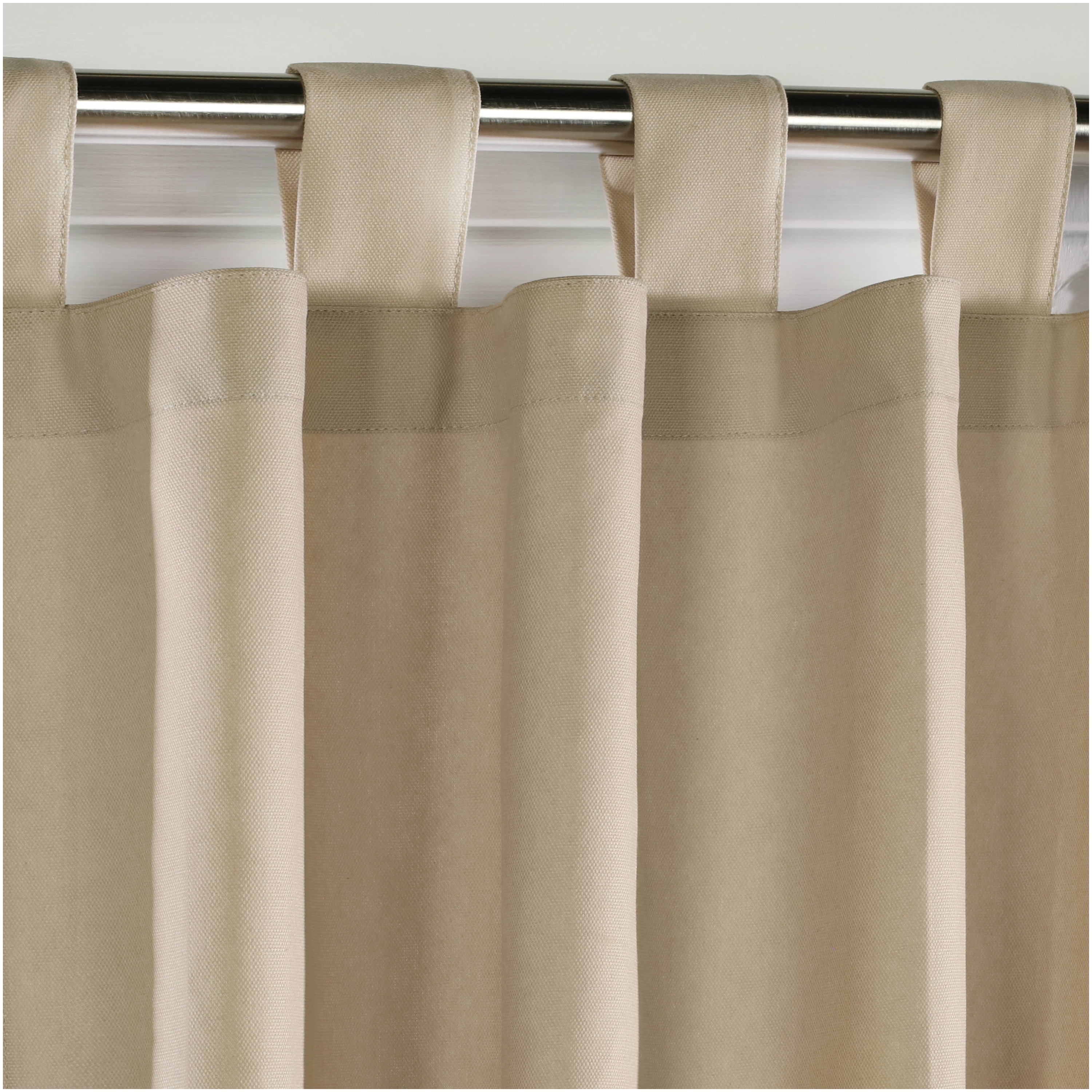 Winmate Insulated Cotton Tab Top Curtain Panel - Pair each 40" x 95" in Khaki
