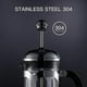 thumbnail image 2 of French Press Coffee Maker(12 Oz),Press System,Heat Resistant Thickened Borosilicate Glass,Durable E, 2 of 5
