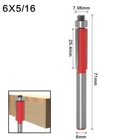 

Milling Cutter Tools Shank Bit Raised Panel Cabinet Door Router Bit Sets Rounded Corner Knives Engraving 6*5/16