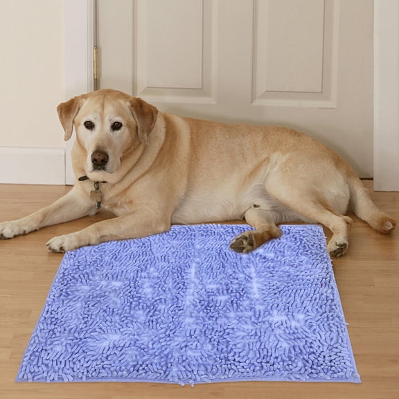 MOKKHNB Blue Household Door Mat Non Slip Water Absorbent Bathroom Floor Mat Home Accessory