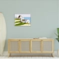 thumbnail image 3 of Stupell Industries Quaint Seaside Cottages Overlooking Vast Ocean Landscape Graphic Art Gray Framed Art Print Wall Art, Design by Tina Finn, 3 of 5