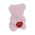 thumbnail image 3 of Esquirla Valentine's Bear Home Centerpiece Lovely Valentines Day Gifts Creative Valentines Day Decoration Holding Heart for Girlfriend Pink White, 3 of 8