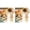 Orange 2PCS, variant on Durable Dog Chew Toys For Aggressive Chewers Interactive Pet Toy For Indoor Outdoor Play Puppy Teething