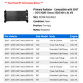 thumbnail image 2 of Primary Radiator - Compatible with 2007 - 2010 GMC Sierra 3500 HD 6.0L V8 2008 2009, 2 of 2