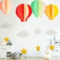thumbnail image 3 of Unatoiry 4pack/lot Add Whimsical Charm To Event With 3D Paper Hot Air Balloons Safe And Wide Application type 1, 3 of 6