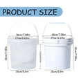 thumbnail image 3 of 3 Liter Plastic Storage Buckets with Screw Lids and Handle, Reusable Containers for Snacks, Salad, and Freezer Organization, 3 of 9