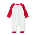 thumbnail image 3 of Pijama familiar navideño con traje, camiseta impresa con letras de manga larga con pantalones a cuadros ; Bebé-12-18 Meses, 3 of 4