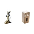 thumbnail image 1 of Estatua de mujer tribal africana, decoración de mesa, pieza de arte coleccionable hecha a mano, adorno de resina, dispensador de servilletas/pañuelos, 1 of 8