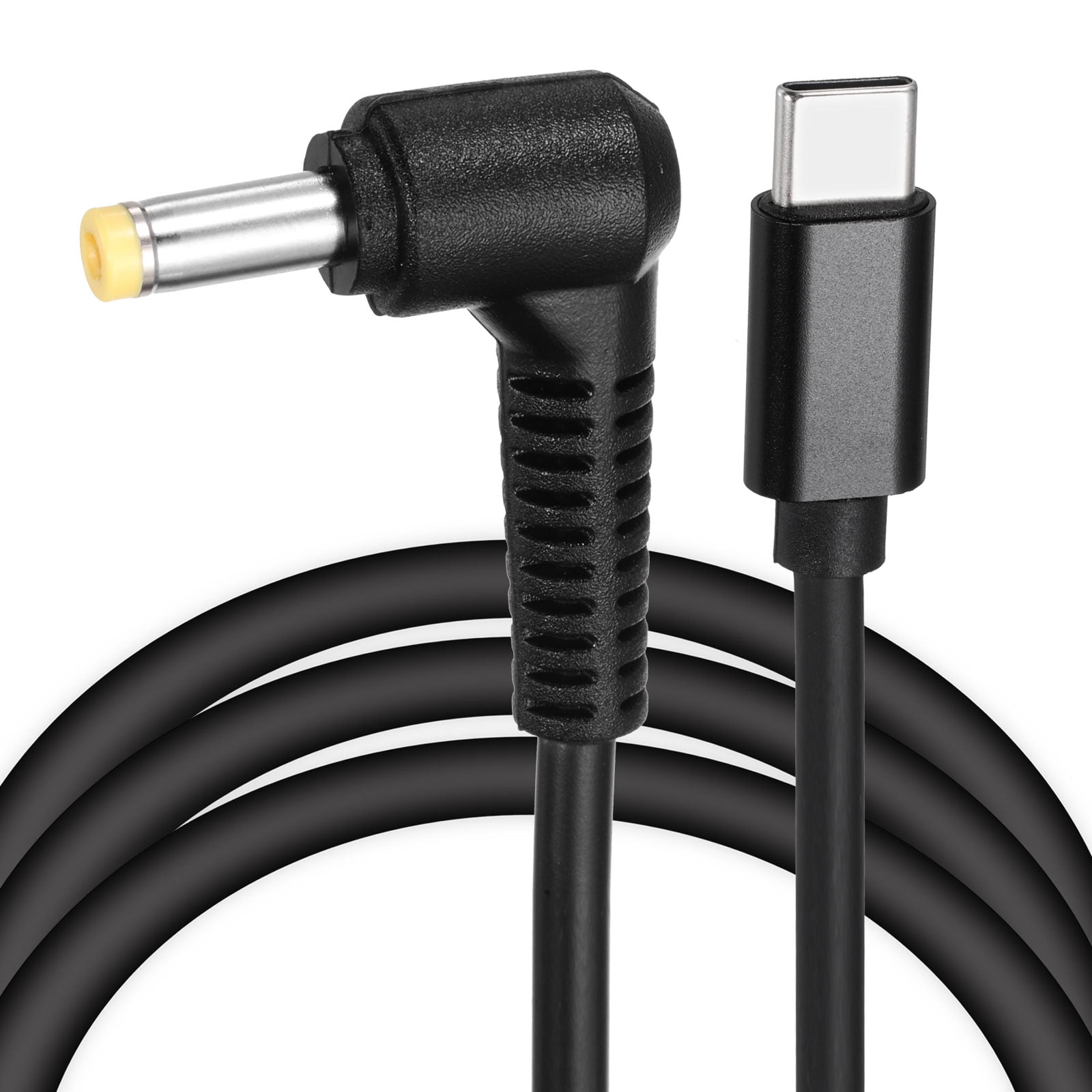 5FT USB C to DC PD Power Fast Charging Cable, 4.0x1.7mm 65W/15V(Black)