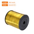 thumbnail image 2 of 500 Yards Glitter Curling Ribbon Crimped Balloon String Metallic 3/16", Gold, 2 of 6