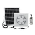 thumbnail image 2 of Extractor de aire con ventilador solar, versátil, con caja de ventilación y persiana. 8 pulgadas, 2 of 9