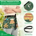 thumbnail image 4 of Yayeee Waist Apron with Pockets for Cooking Waterproof Half Server Aprons, Beige Christmas Gingerbread, 4 of 7