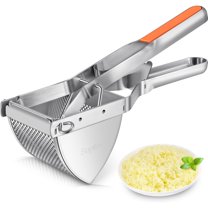 Potato Ricer, Stainless Steel Potato Masher for Commercial and Home Use, Orange