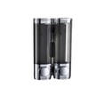 thumbnail image 1 of Injueey Dispensador de fluidos de 300ML, contenedor de Gel de rellenable, botella de prensa para colgar en la pared, reutilizable para Juegos de accesorios de baño Plata  2PCS, 1 of 6