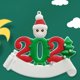 thumbnail image 2 of Generic Adorno Navideño de Muñeco de Nieve con Máscara de Supervivencia, Decoración para Árbol de Navidad, Estilo Moderno en PVC, Color Negro, Ideal para Fiestas de Fin de Año, 2 of 6