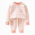 thumbnail image 3 of NOLDARES Little Boys Pajamas 2 Pieces Long Set Cotton Sleepwear Kids Excavator Pjs Toddler Winter Clothes 6-12 Months 12-24 Months 2t 3t 4t 5t 6t 7t 8t 9t Children,Orange,140, 3 of 8